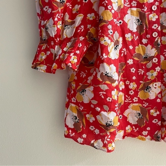 Brand new Printed Frill Blouse - Picture 6 of 8